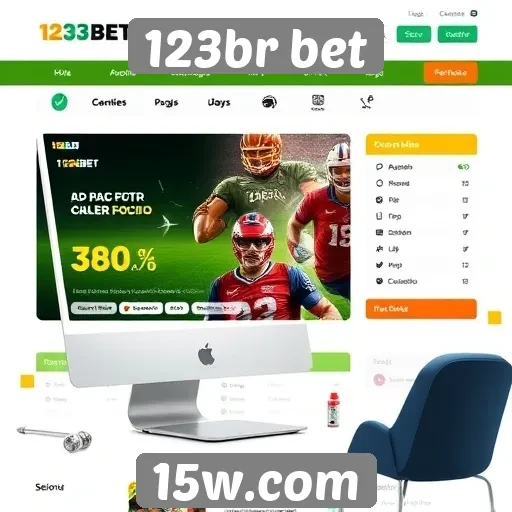 Interface do usuário do site 123br bet avaliada
